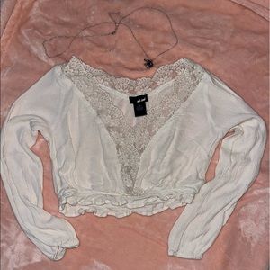 Crop top shirt with sleeves XS